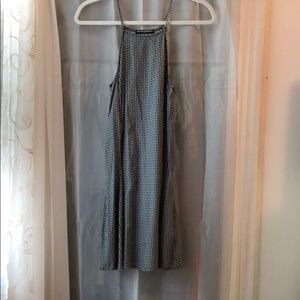 Navy and white sundress